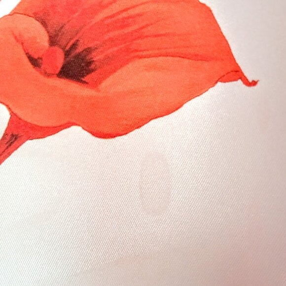 Floral Sleeveless Top - Red and White - Picture 4 of 5